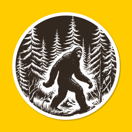 bigfoot sasquatch sticker