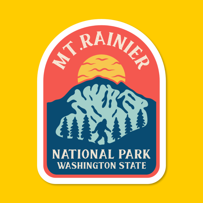 mt rainier sticker