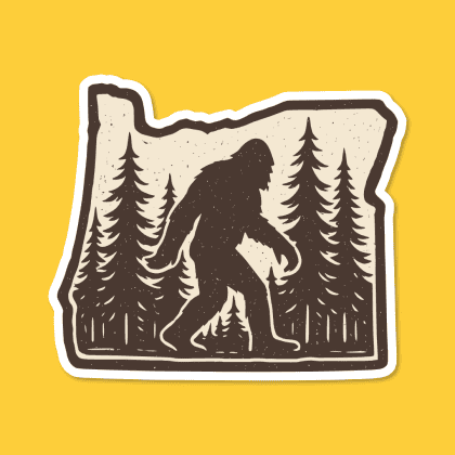 Oregon Sasquatch sticker