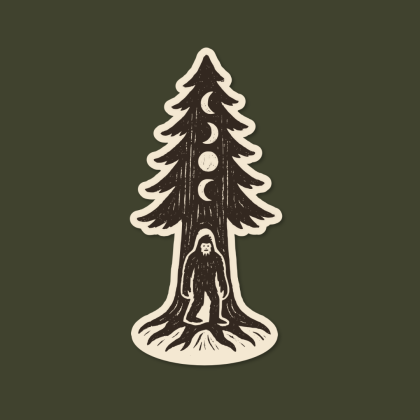 sticker squatch, pacific northwest, pacific northwest sticker, pnw, pnw vibes,