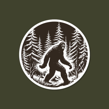 Wandering Sasquatch Sticker