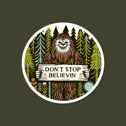 sticker squatch, pacific northwest, pacific northwest sticker, pnw, pnw vibes,