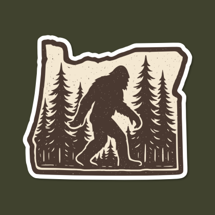 sticker squatch, pacific northwest, pacific northwest sticker, pnw, pnw vibes,
