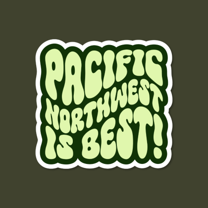 sticker squatch, pacific northwest, pacific northwest sticker, pnw, pnw vibes,