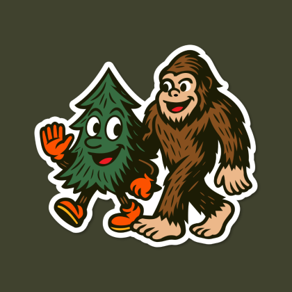 sticker squatch, pacific northwest, pacific northwest sticker, pnw, pnw vibes,