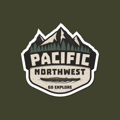 sticker squatch, pacific northwest, pacific northwest sticker, pnw, pnw vibes,