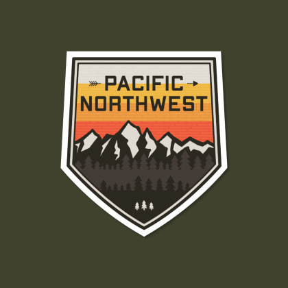 sticker squatch, pacific northwest, pacific northwest sticker, pnw, pnw vibes,