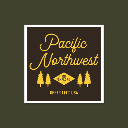 sticker squatch, pacific northwest, pacific northwest sticker, pnw, pnw vibes,