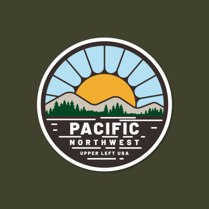 sticker squatch, pacific northwest, pacific northwest sticker, pnw, pnw vibes,
