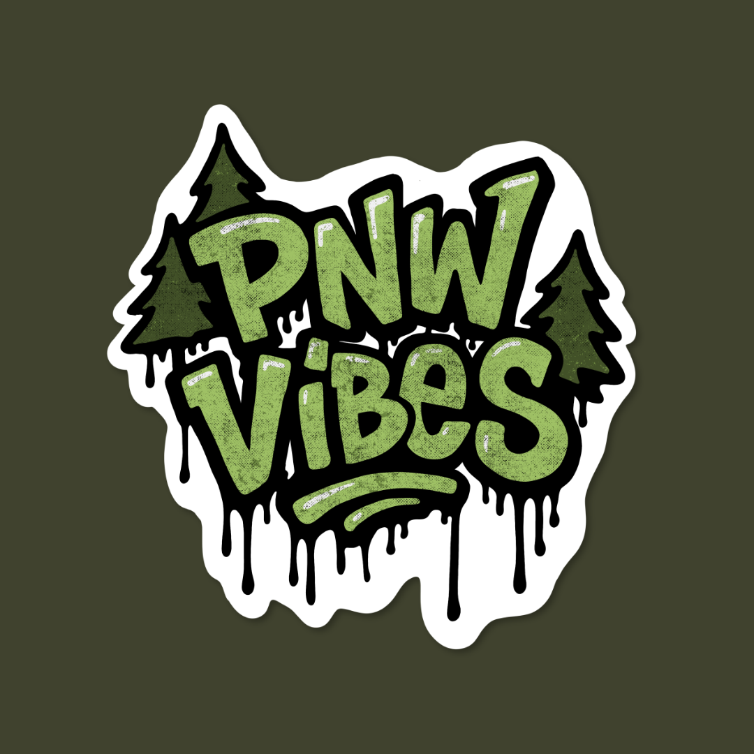 sticker squatch, pacific northwest, pacific northwest sticker, pnw, pnw vibes,
