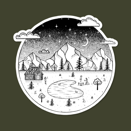 sticker squatch, pacific northwest, pacific northwest sticker, pnw, pnw vibes,