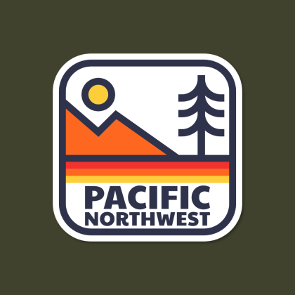 sticker squatch, pacific northwest, pacific northwest sticker, pnw, pnw vibes,