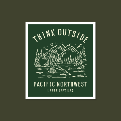 sticker squatch, pacific northwest, pacific northwest sticker, pnw, pnw vibes,
